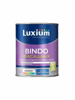 Краска Luxium Professional Bindo фасадная  для минеральных поверхностей 1л BW