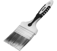 Кисть плоская 75х15мм 2-к ручка синтетический ворс Black White Premium Decor 