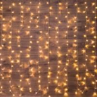 Гирлянда Дождь 1,5х1,5м прозрачный ПВХ/теплый свет IP20 Neon-Light