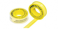 Лента Фум газ 12мм 12м желтая PROfactor