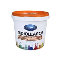 Краска Lazurit для кухни и ванной матовая супербелая 1,5 кг