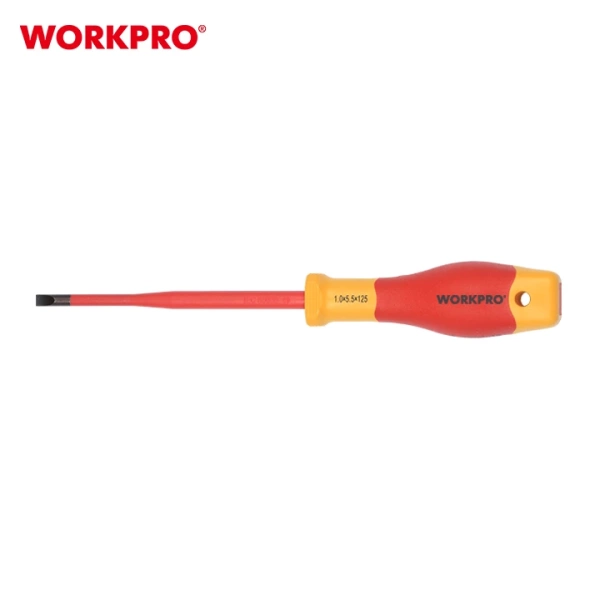 Отвертка диэлектрическая SL2,5х75мм  Workpro---