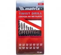 Набор сверел по металлу 2,0-8,0мм13шт Matrix