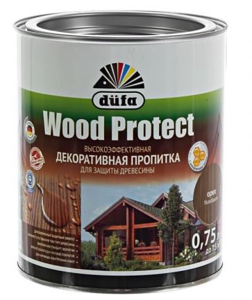 Пропитка Dufa Wood Protect по дереву палисандр  0,75л