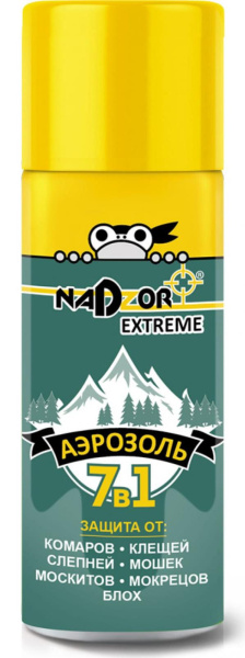Аэрозоль от насекомых 7в1 Extreme 100мл Nadzor 