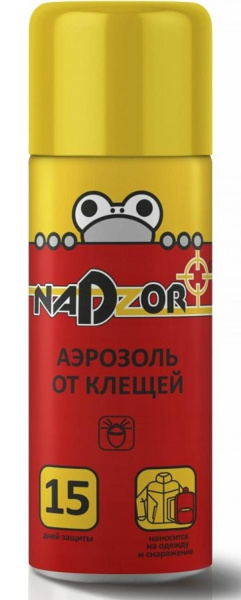 Аэрозоль от клещей 100мл Nadzor---