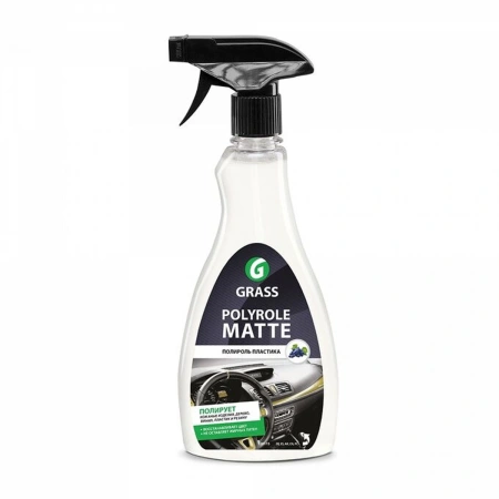 Полироль-очиститель салона Polyrole Matte 0.6л спрей виноград Grass