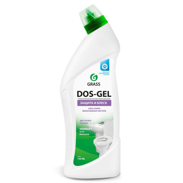 Средство д/сантехники Dos-gel  750мл гель Grass