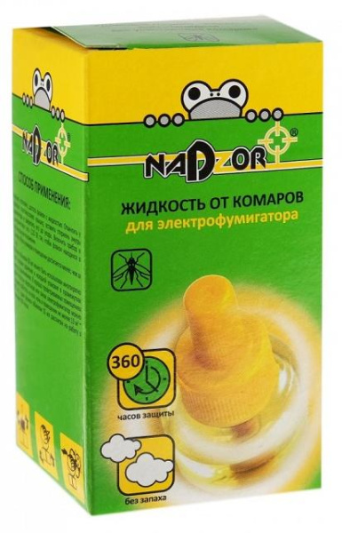 Жидкость от комаров д/электрофумигатора 30мл Nadzor 