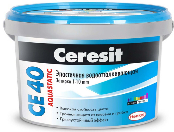 Затирка Ceresit СЕ40 № 04 серебристо-серый 2кг Henkel(12)