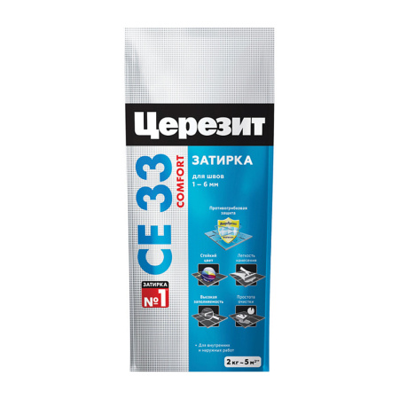 Затирка Ceresit СЕ33 №16 графит  2кг Henkel